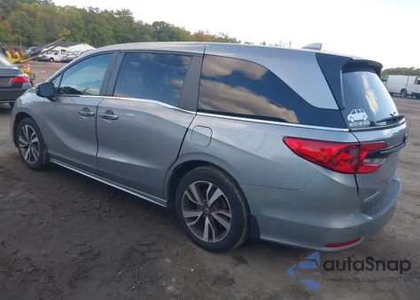 2021 Honda Odyssey Touring from USA, damaged, VIN 5FNRL6H87MB009491